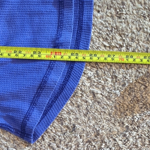 Mossimo Supply Co. Fitted Blue Long Sleeve Tee - Picture 7 of 7